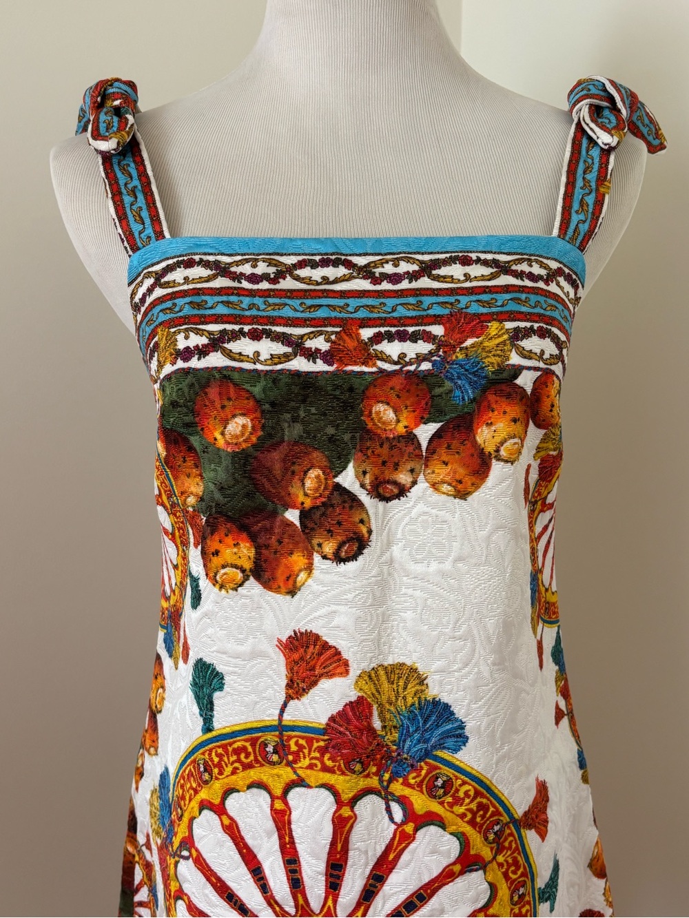 Dolce&Gabbana Sicilian Carretto Print Dress, Circa 2014 - Picture 2 of 10
